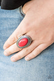 Paparazzi "Country Girl Chic" Red Ring Paparazzi Jewelry