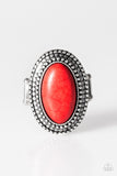 Paparazzi "Country Girl Chic" Red Ring Paparazzi Jewelry