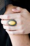 Paparazzi "Country Girl Chic" Yellow Ring Paparazzi Jewelry