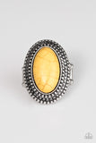 Paparazzi "Country Girl Chic" Yellow Ring Paparazzi Jewelry