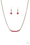 Paparazzi "Country Roads" Red Necklace & Earring Set Paparazzi Jewelry