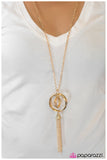 Paparazzi "Count Your Blessings" Gold Necklace & Earring Set Paparazzi Jewelry