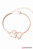 Paparazzi "Courage, Dear Heart" Copper Bracelet Paparazzi Jewelry