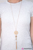 Paparazzi "Courage Is My Compass - Gold" necklace Paparazzi Jewelry