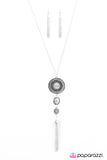 Paparazzi "Courage Is My Compass - White" necklace Paparazzi Jewelry