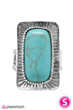 Paparazzi "Cowgirl Dreams - Blue" ring Paparazzi Jewelry