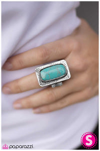 Paparazzi "Cowgirl Dreams - Blue" ring Paparazzi Jewelry