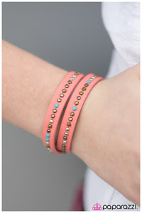 Paparazzi "Cowgirl Up - Orange" bracelet Paparazzi Jewelry