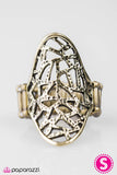 Paparazzi "Crash and Burn" Brass Ring Paparazzi Jewelry