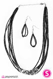 Paparazzi "Crash The Party - Black" necklace Paparazzi Jewelry
