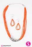 Paparazzi "Crash The Party - Orange" necklace Paparazzi Jewelry