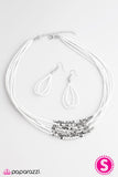 Paparazzi "Crash The Party - White" necklace Paparazzi Jewelry