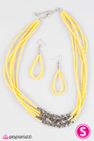 Paparazzi "Crash The Party - Yellow" necklace Paparazzi Jewelry