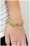 Paparazzi "Crawling with Confidence" Green Bracelet Paparazzi Jewelry