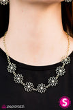 Paparazzi "Crazy For Daisies" Brass Necklace & Earring Set Paparazzi Jewelry