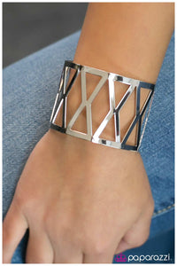 Paparazzi "Crazy X- Girlfriend - Silver" bracelet Paparazzi Jewelry