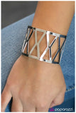 Paparazzi "Crazy X- Girlfriend - Silver" bracelet Paparazzi Jewelry