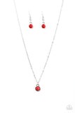 Paparazzi "Creek Cadence - Red" necklace Paparazzi Jewelry