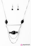 Paparazzi "Creek Couture - Black" necklace Paparazzi Jewelry
