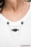 Paparazzi "Creek Couture - Black" necklace Paparazzi Jewelry