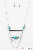 Paparazzi "Creek Couture - Blue" necklace Paparazzi Jewelry