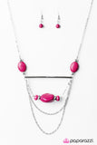 Paparazzi "Creek Couture - Pink" necklace Paparazzi Jewelry