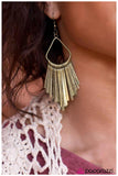 Paparazzi "Crescendo - Brass" earring Paparazzi Jewelry