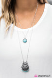 Paparazzi "Crescent City - Blue" necklace Paparazzi Jewelry