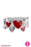 Paparazzi "Cross My Heart" Red Ring Paparazzi Jewelry