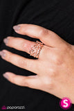 Paparazzi "Crown of Hearts" Copper Ring Paparazzi Jewelry