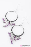 Paparazzi "Crystal Chandeliers" Purple Earrings Paparazzi Jewelry