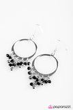 Paparazzi "Crystal Chandeliers" Black Earrings Paparazzi Jewelry