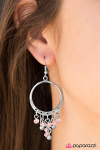 Paparazzi "Crystal Chandeliers" Pink Earrings Paparazzi Jewelry