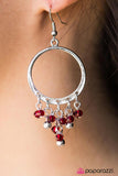 Paparazzi "Crystal Chandeliers" Red Earrings Paparazzi Jewelry