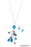 Paparazzi "Crystal Collision" Blue Necklace & Earring Set Paparazzi Jewelry