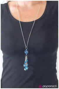 Paparazzi "Crystal Collision" Blue Necklace & Earring Set Paparazzi Jewelry