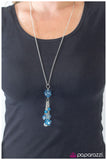 Paparazzi "Crystal Collision" Blue Necklace & Earring Set Paparazzi Jewelry