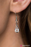 Paparazzi "Crystal Drops" White Necklace & Earring Set Paparazzi Jewelry