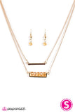 Paparazzi "Crystal Gazing - Gold" necklace Paparazzi Jewelry