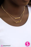 Paparazzi "Crystal Gazing - Gold" necklace Paparazzi Jewelry