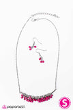 Paparazzi "Cube Jive - Pink" necklace Paparazzi Jewelry