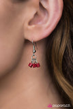 Paparazzi "Cube Jive" Red Necklace & Earring Set Paparazzi Jewelry