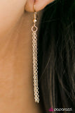 Paparazzi "Cupids Kiss" Gold Necklace & Earring Set Paparazzi Jewelry