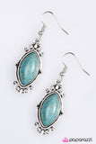 Paparazzi "Custom Stonework - Blue" earring Paparazzi Jewelry