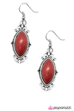 Paparazzi "Custom Stonework - Red" earring Paparazzi Jewelry