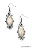 Paparazzi "Custom Stonework - White" earring Paparazzi Jewelry