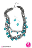 Paparazzi "Cut and Run - Blue" necklace Paparazzi Jewelry