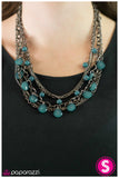 Paparazzi "Cut and Run - Blue" necklace Paparazzi Jewelry