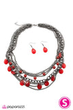 Paparazzi "Cut and Run - Red" necklace Paparazzi Jewelry