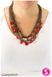 Paparazzi "Cut and Run - Red" necklace Paparazzi Jewelry
